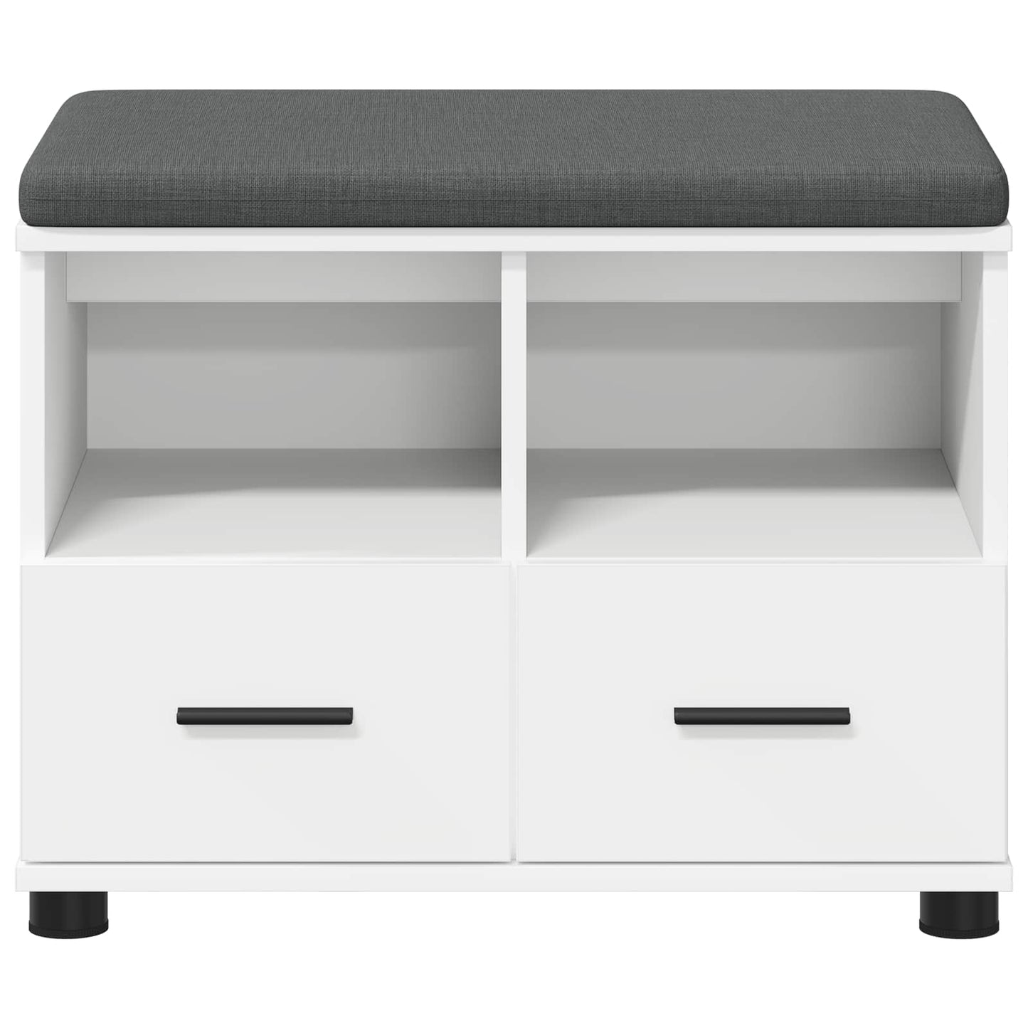 Halbank Wit 60 x 38 x 46 cm Spaanplaat en Bekledingsstof
