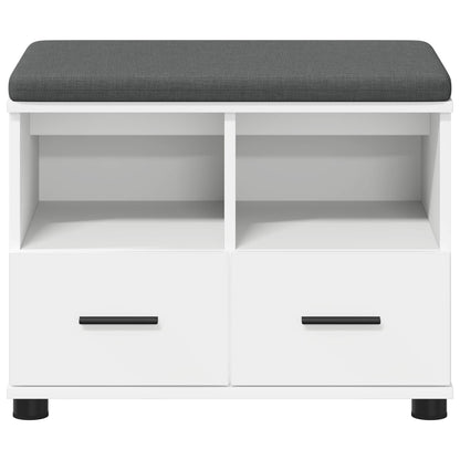 Halbank Wit 60 x 38 x 46 cm Spaanplaat en Bekledingsstof