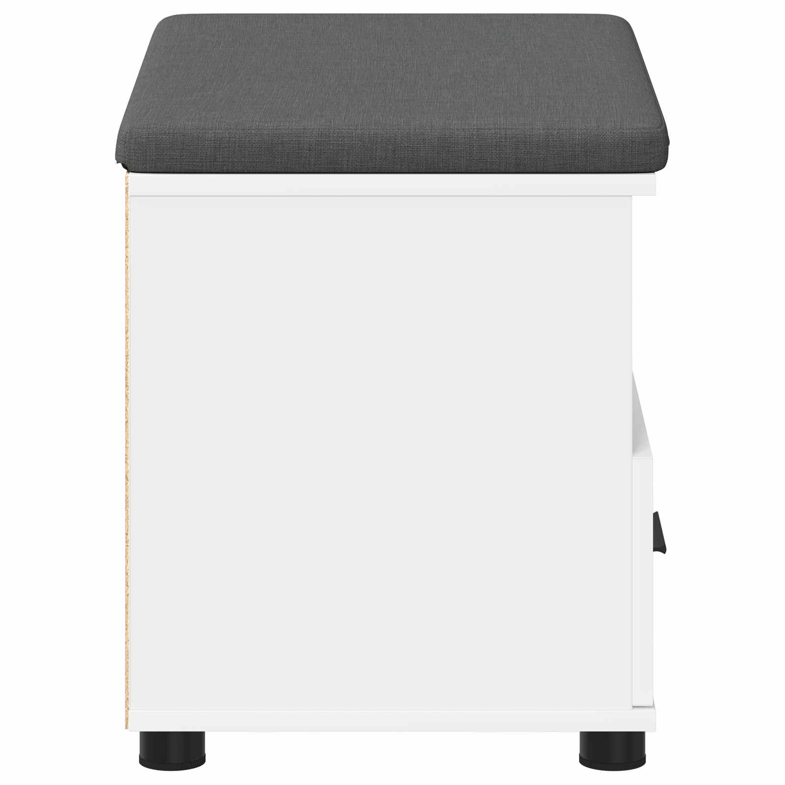 Halbank Wit 60 x 38 x 46 cm Spaanplaat en Bekledingsstof