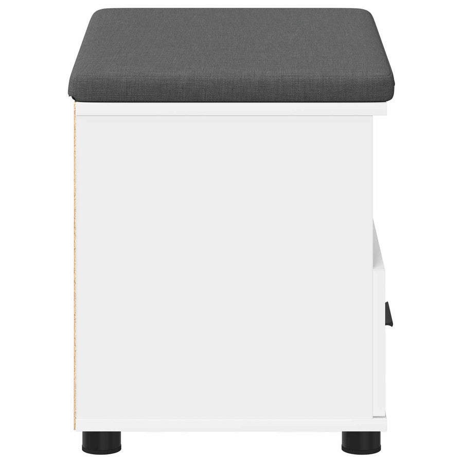 Halbank Wit 60 x 38 x 46 cm Spaanplaat en Bekledingsstof