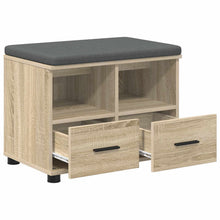 Halbank met kussen met lade Sonoma Eiken 60 x 38 x 46 cm