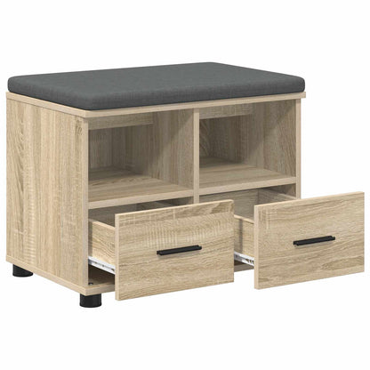 Halbank met kussen met lade Sonoma Eiken 60 x 38 x 46 cm