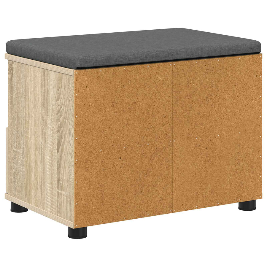 Halbank met kussen met lade Sonoma Eiken 60 x 38 x 46 cm