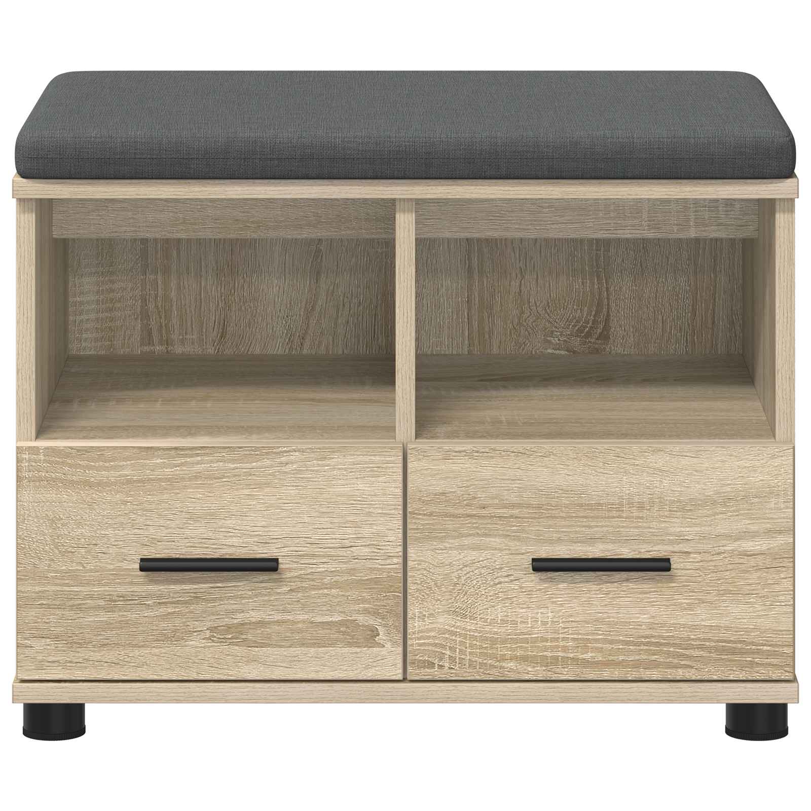Halbank met kussen met lade Sonoma Eiken 60 x 38 x 46 cm