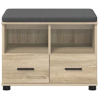 Halbank met kussen met lade Sonoma Eiken 60 x 38 x 46 cm