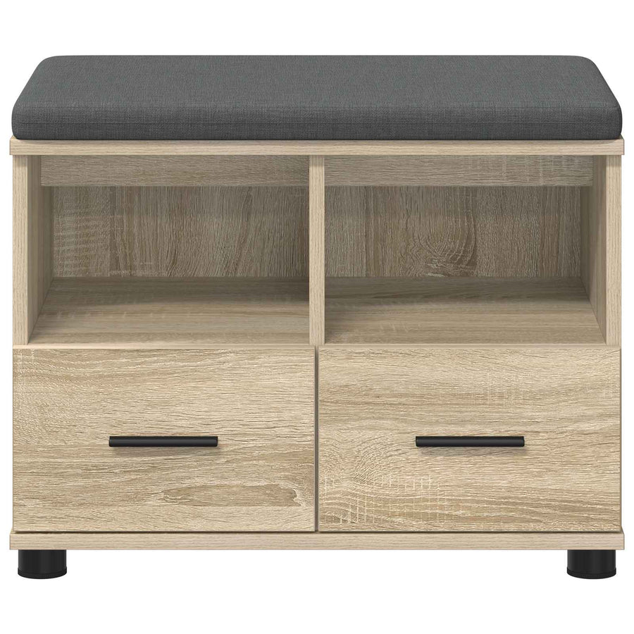 Halbank met kussen met lade Sonoma Eiken 60 x 38 x 46 cm