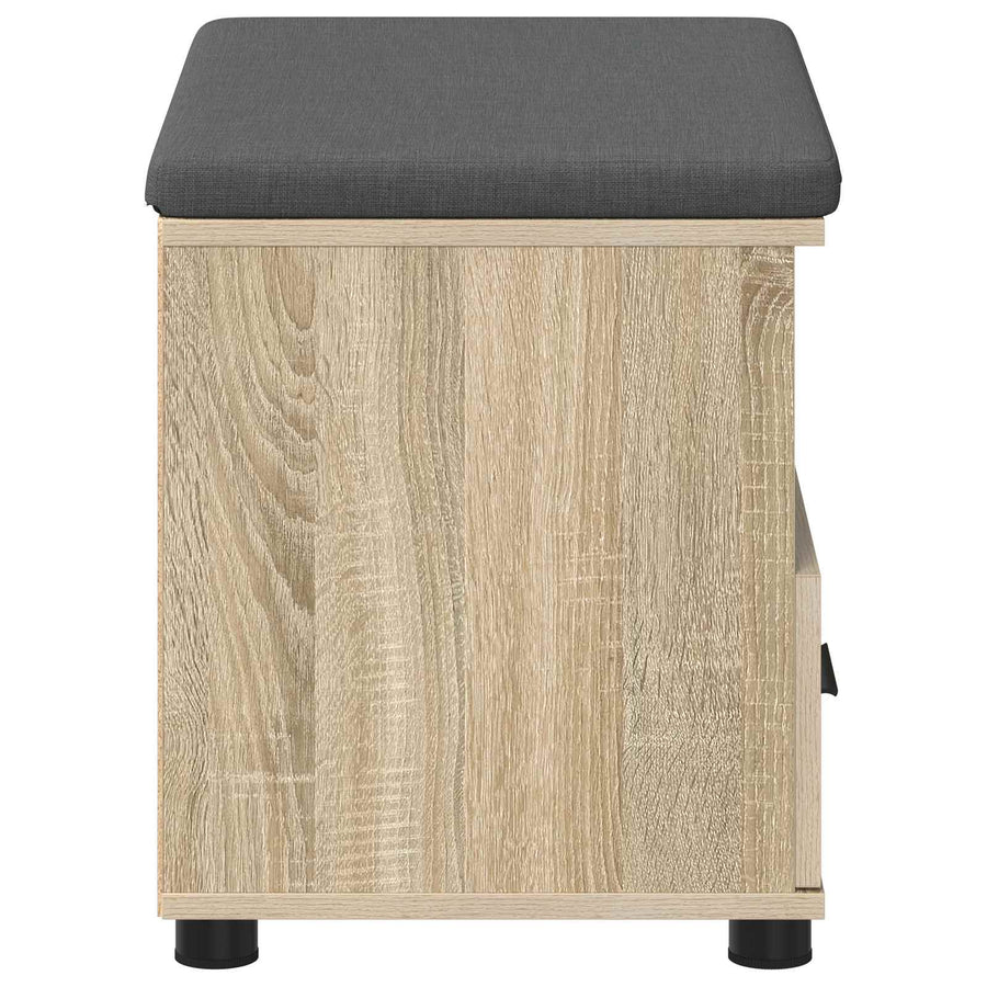 Halbank met kussen met lade Sonoma Eiken 60 x 38 x 46 cm