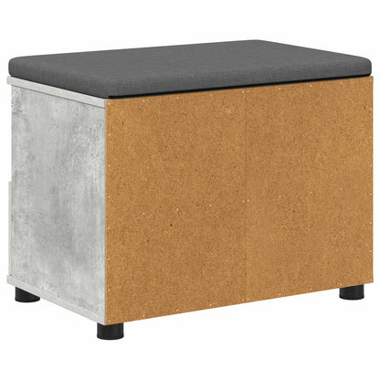 Halbank met kussen met lade Beton Grijs 60 x 38 x 46 cm
