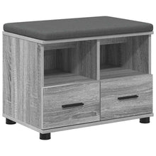 Halbank met kussen met lade Grijs Sonoma 60 x 38 x 46 cm
