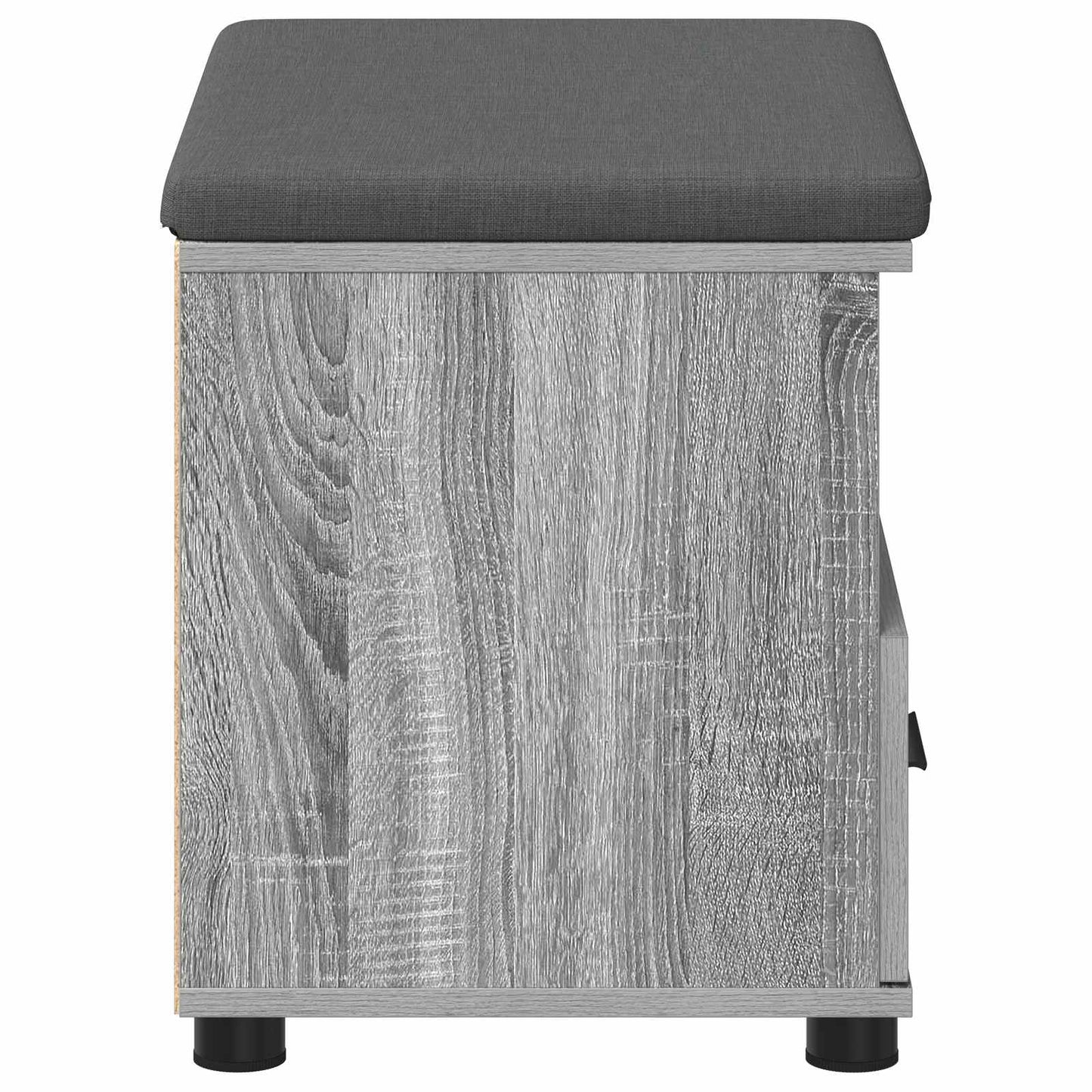 Halbank met kussen met lade Grijs Sonoma 60 x 38 x 46 cm
