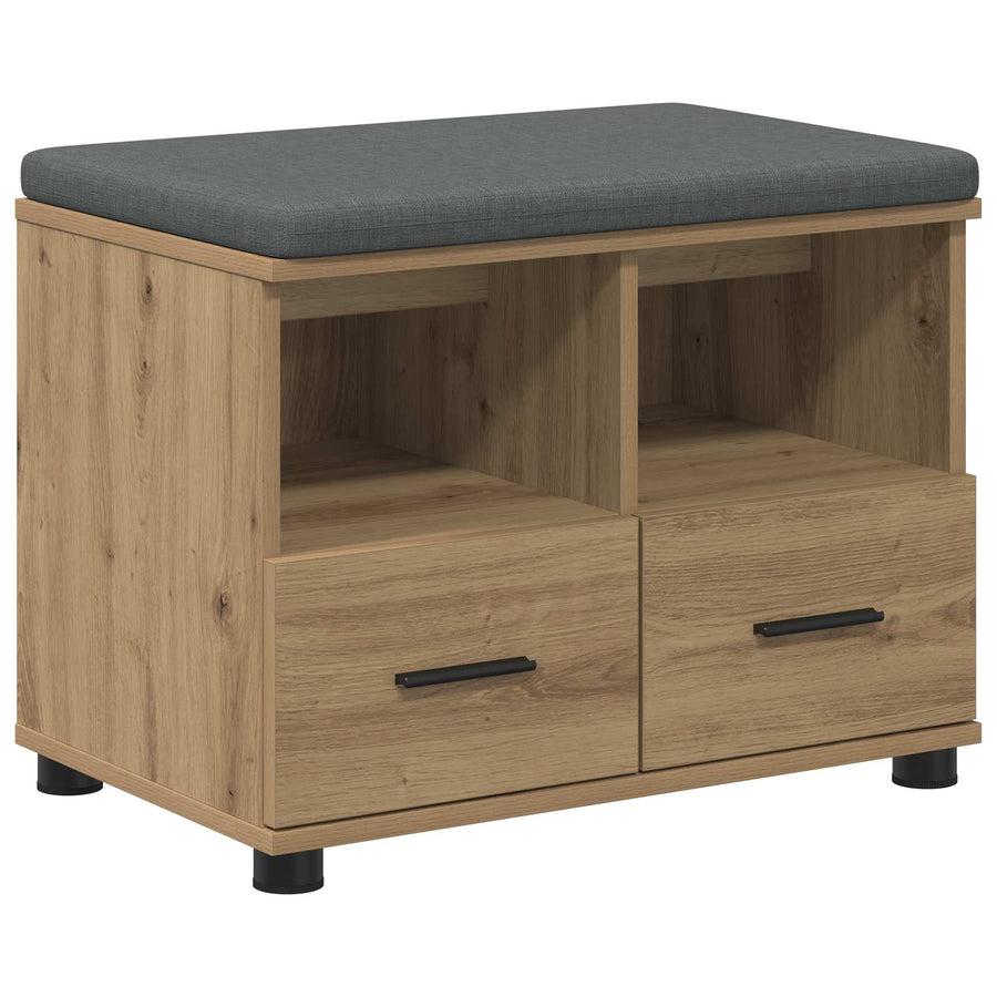 Halbank met kussen met lade Artisan Eiken 60 x 38 x 46 cm