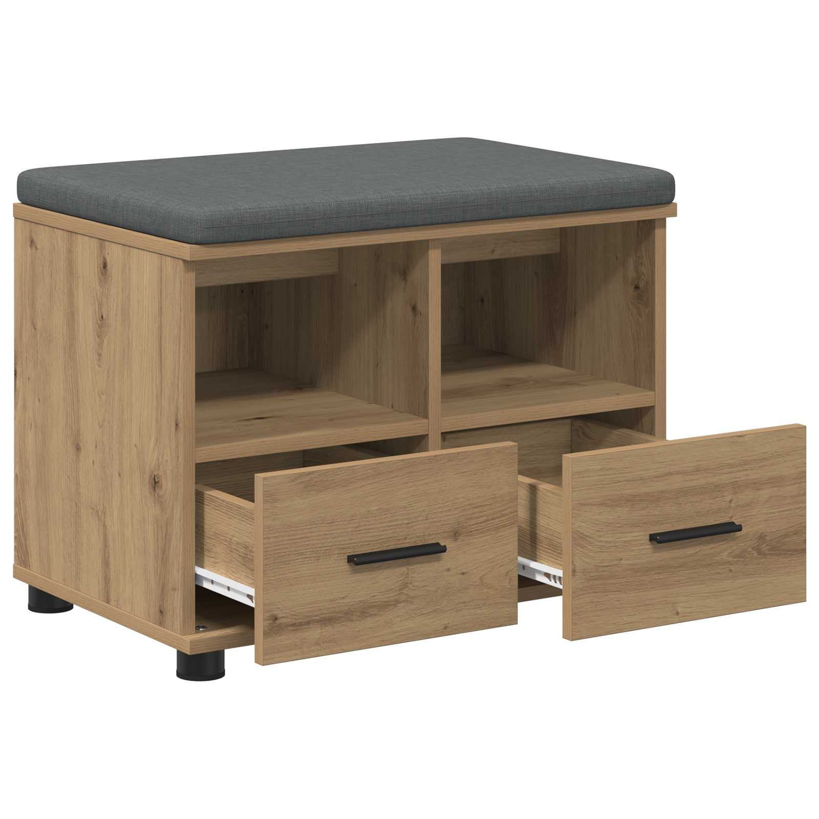 Halbank met kussen met lade Artisan Eiken 60 x 38 x 46 cm