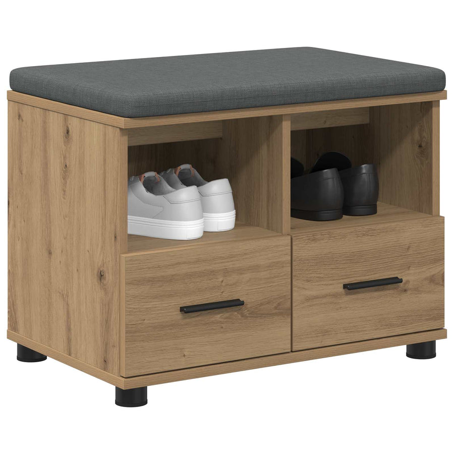 Halbank met kussen met lade Artisan Eiken 60 x 38 x 46 cm
