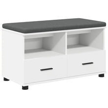 Halbank Wit 80 x 38 x 46 cm Spaanplaat en Bekledingsstof