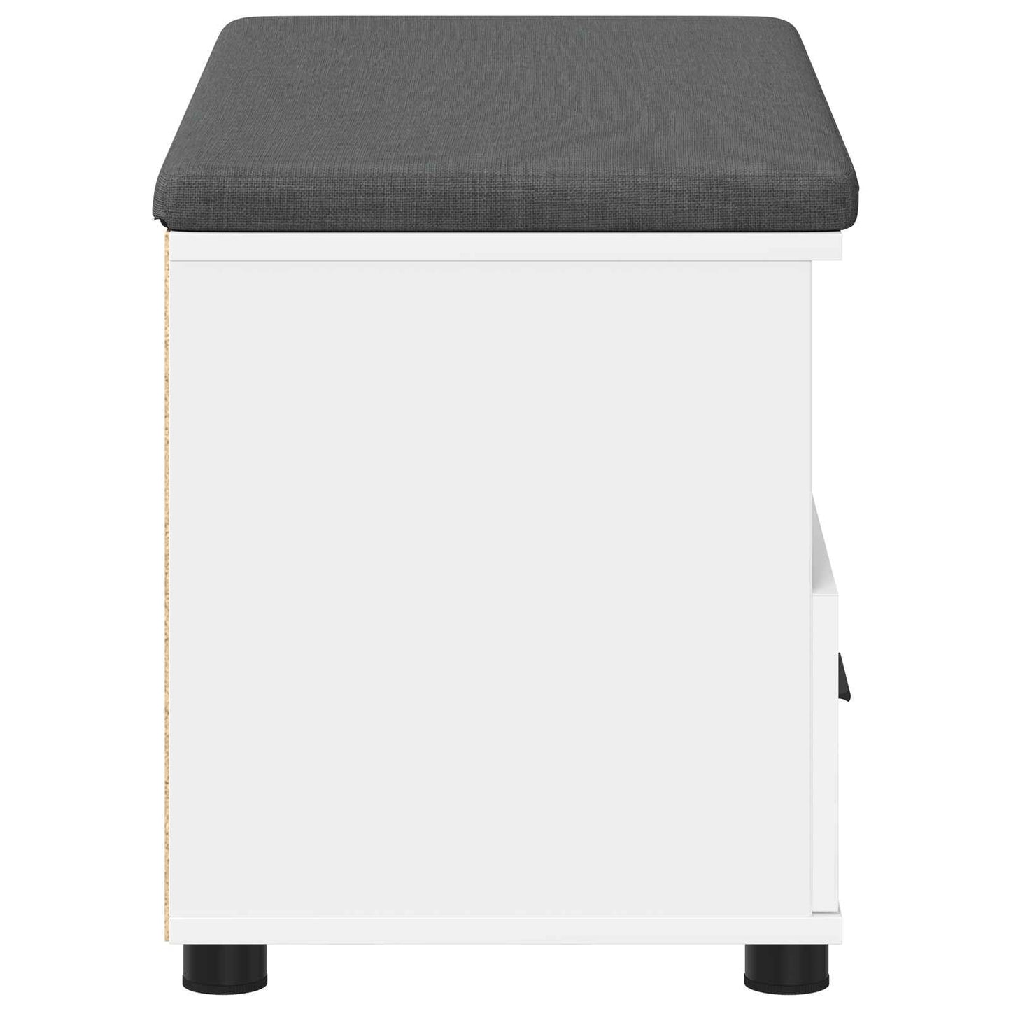 Halbank Wit 80 x 38 x 46 cm Spaanplaat en Bekledingsstof