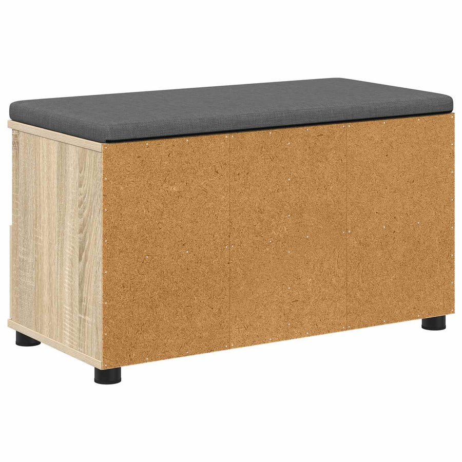 Halbank met kussen met lade Sonoma Eiken 80 x 38 x 46 cm