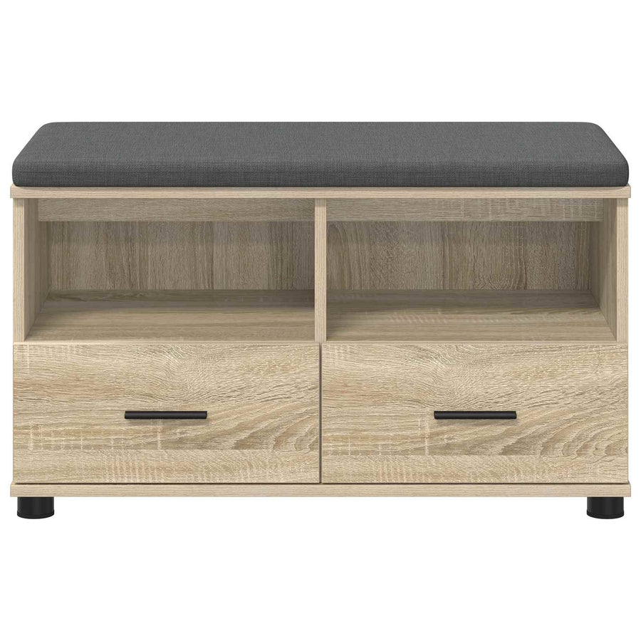 Halbank met kussen met lade Sonoma Eiken 80 x 38 x 46 cm