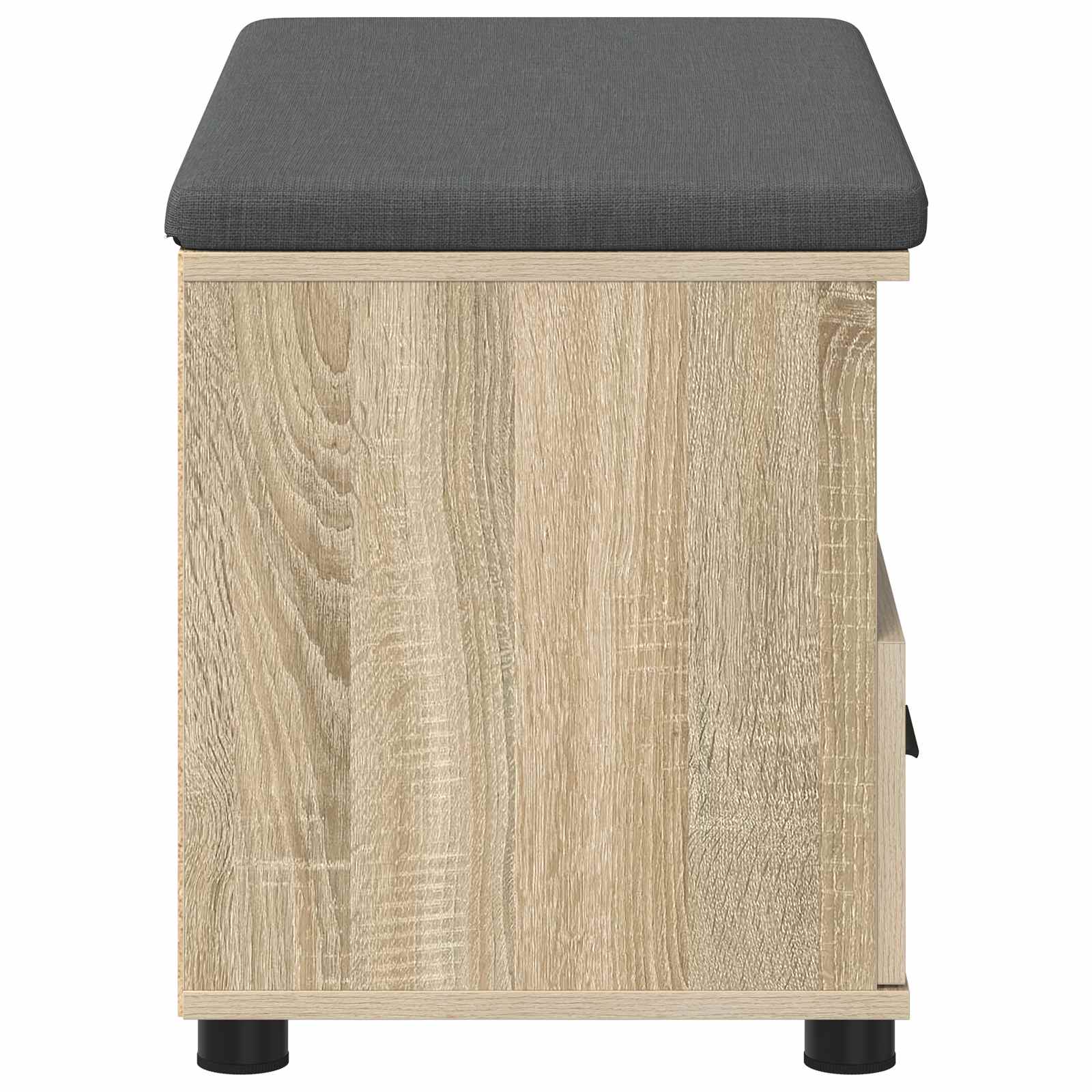 Halbank met kussen met lade Sonoma Eiken 80 x 38 x 46 cm