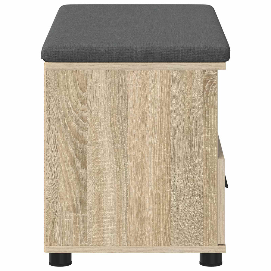 Halbank met kussen met lade Sonoma Eiken 80 x 38 x 46 cm