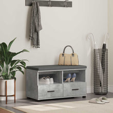 Halbank met kussen met lade Beton Grijs 80 x 38 x 46 cm