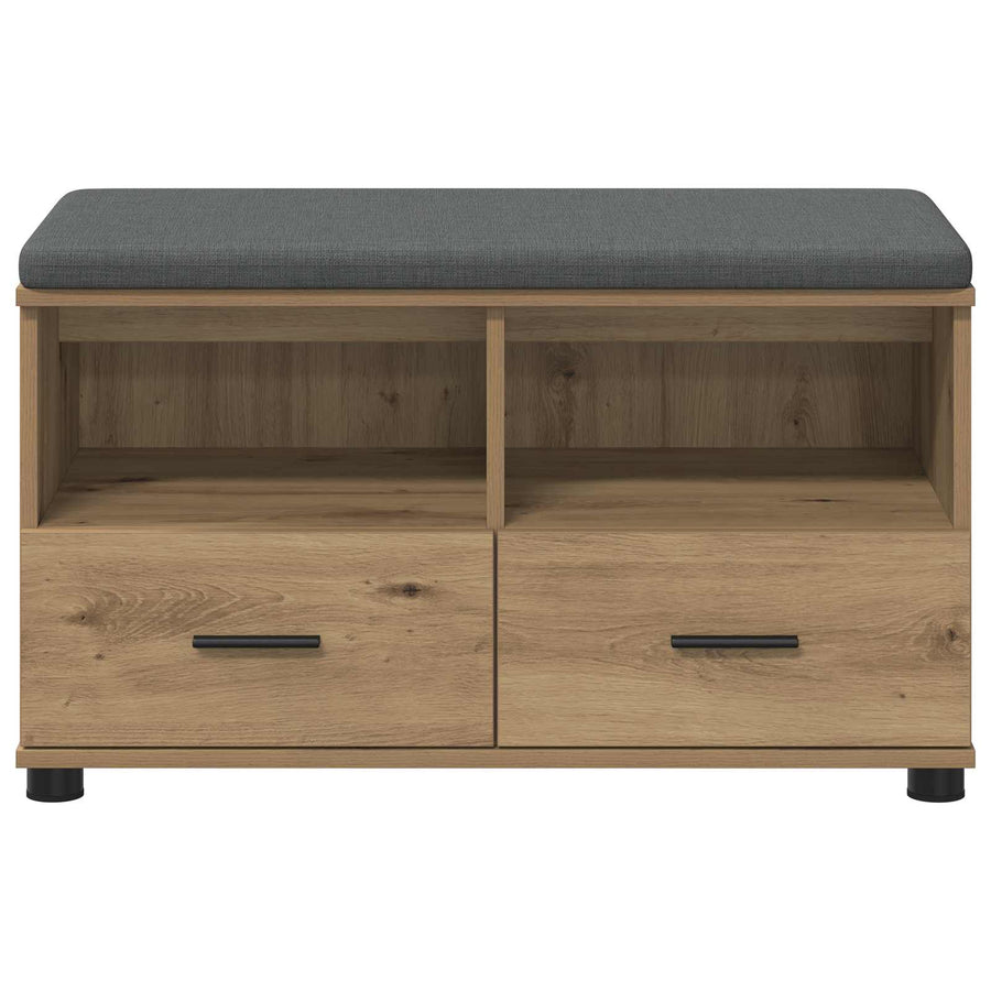 Halbank met kussen met lade Artisan Eiken 80 x 38 x 46 cm