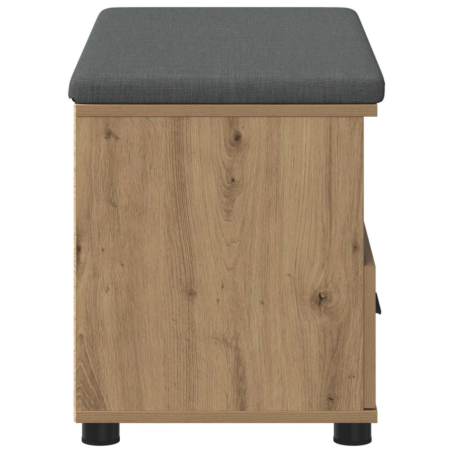 Halbank met kussen met lade Artisan Eiken 80 x 38 x 46 cm