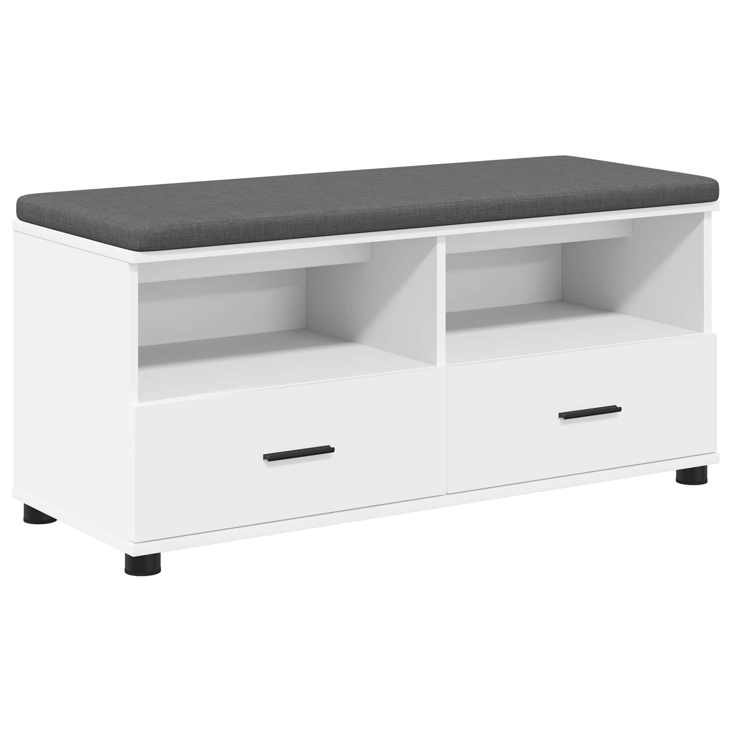 Halbank Wit 100 x 38 x 46 cm Spaanplaat en Bekledingsstof