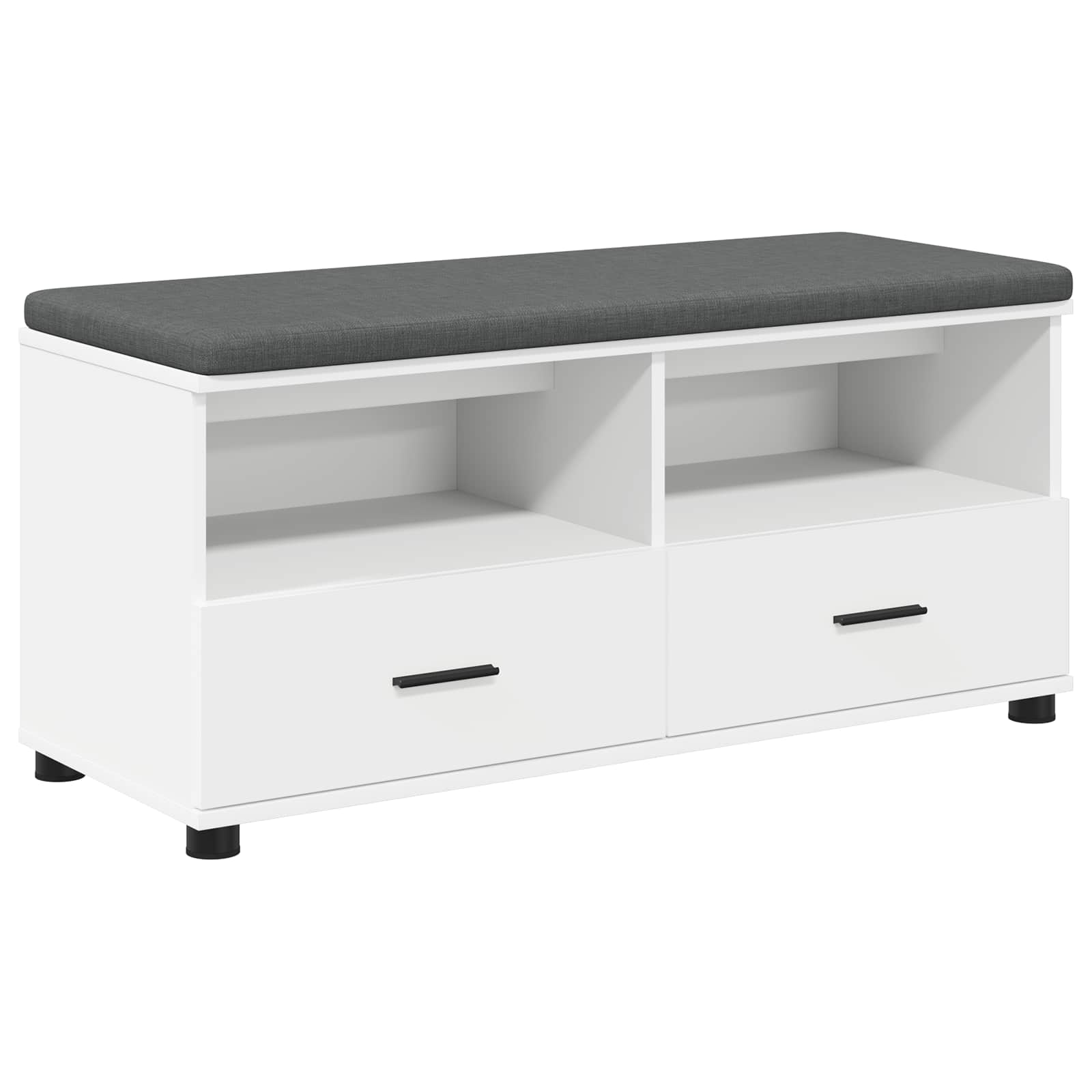 Halbank Wit 100 x 38 x 46 cm Spaanplaat en Bekledingsstof