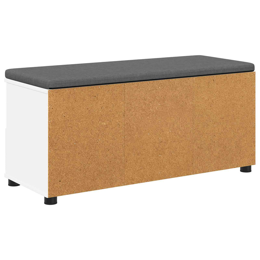 Halbank Wit 100 x 38 x 46 cm Spaanplaat en Bekledingsstof