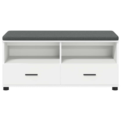 Halbank Wit 100 x 38 x 46 cm Spaanplaat en Bekledingsstof