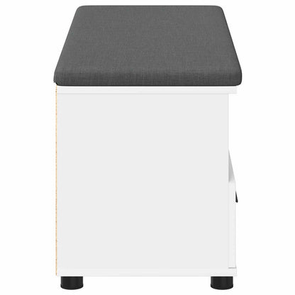 Halbank Wit 100 x 38 x 46 cm Spaanplaat en Bekledingsstof