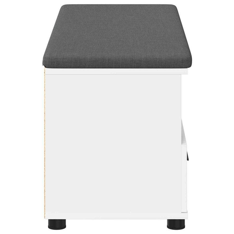 Halbank Wit 100 x 38 x 46 cm Spaanplaat en Bekledingsstof