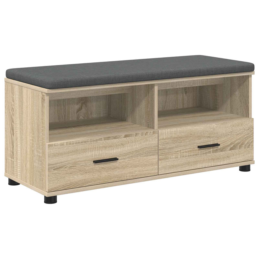 Halbank met kussen met lade Sonoma Eiken 100 x 38 x 46 cm