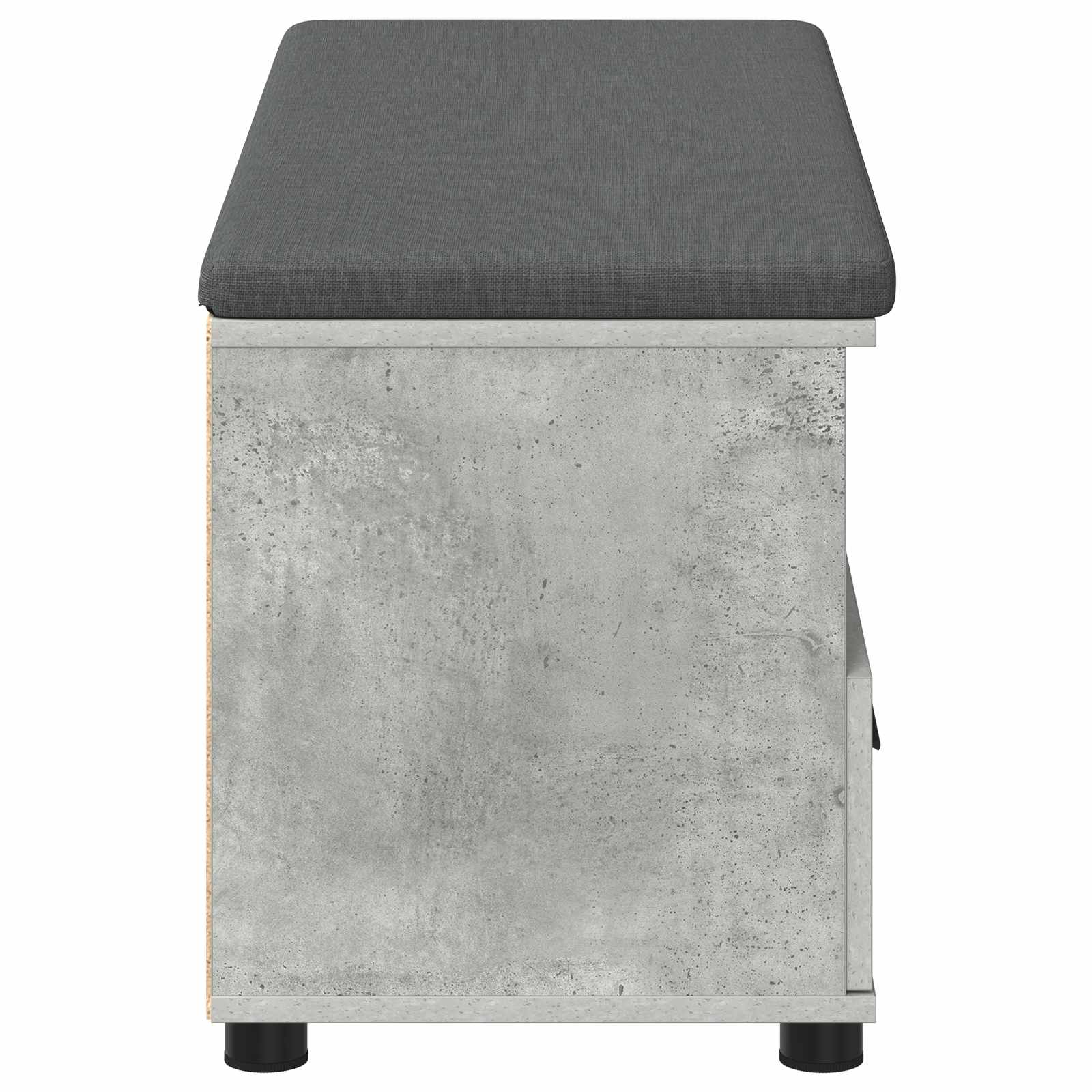 Halbank met kussen met lade Beton Grijs 100 x 38 x 46 cm