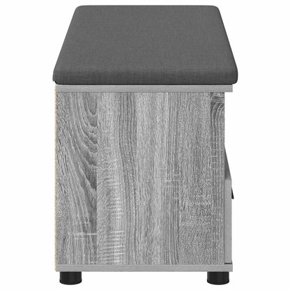 Halbank met kussen met lade Grijs Sonoma 100 x 38 x 46 cm