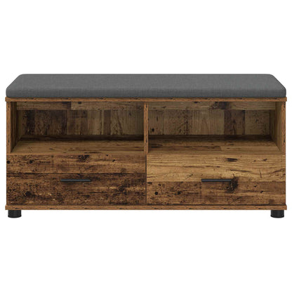 Halbank Oudhout 100 x 38 x 46 cm Spaanplaat en Bekledingsstof