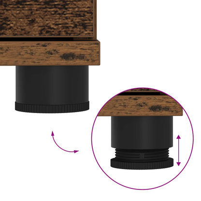 Halbank Oudhout 100 x 38 x 46 cm Spaanplaat en Bekledingsstof