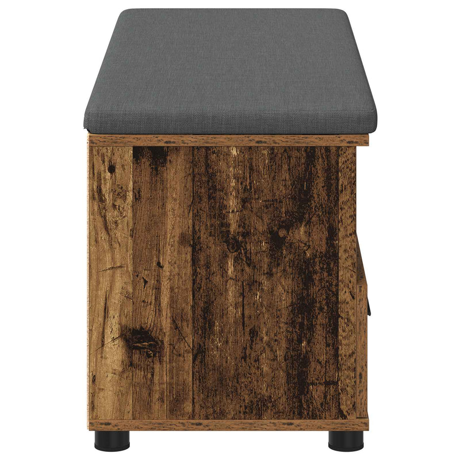Halbank Oudhout 100 x 38 x 46 cm Spaanplaat en Bekledingsstof