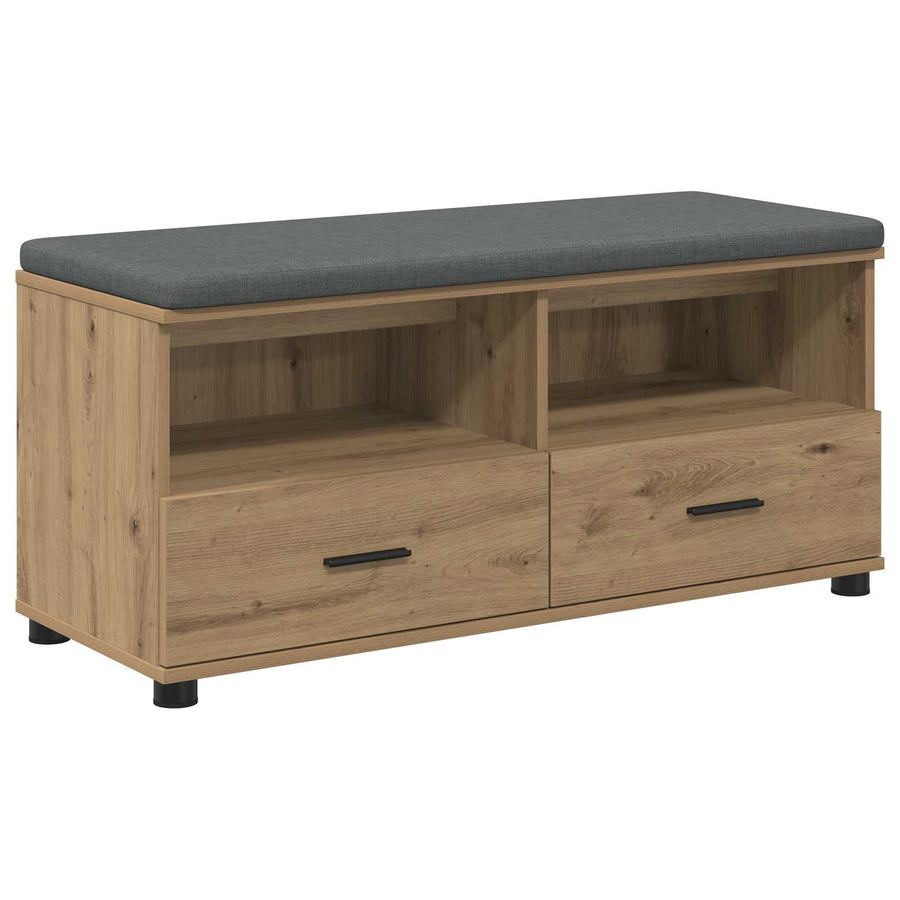 Halbank met kussen met lade Artisan Eiken 100 x 38 x 46 cm
