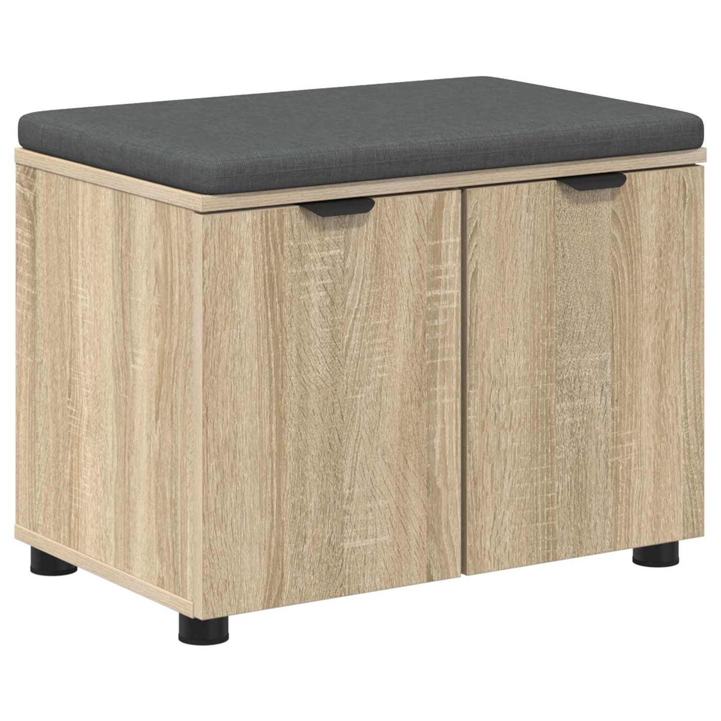 Halbank met kussen met plank Sonoma Eiken 60 x 38 x 46 cm
