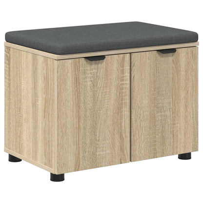 Halbank met kussen met plank Sonoma Eiken 60 x 38 x 46 cm