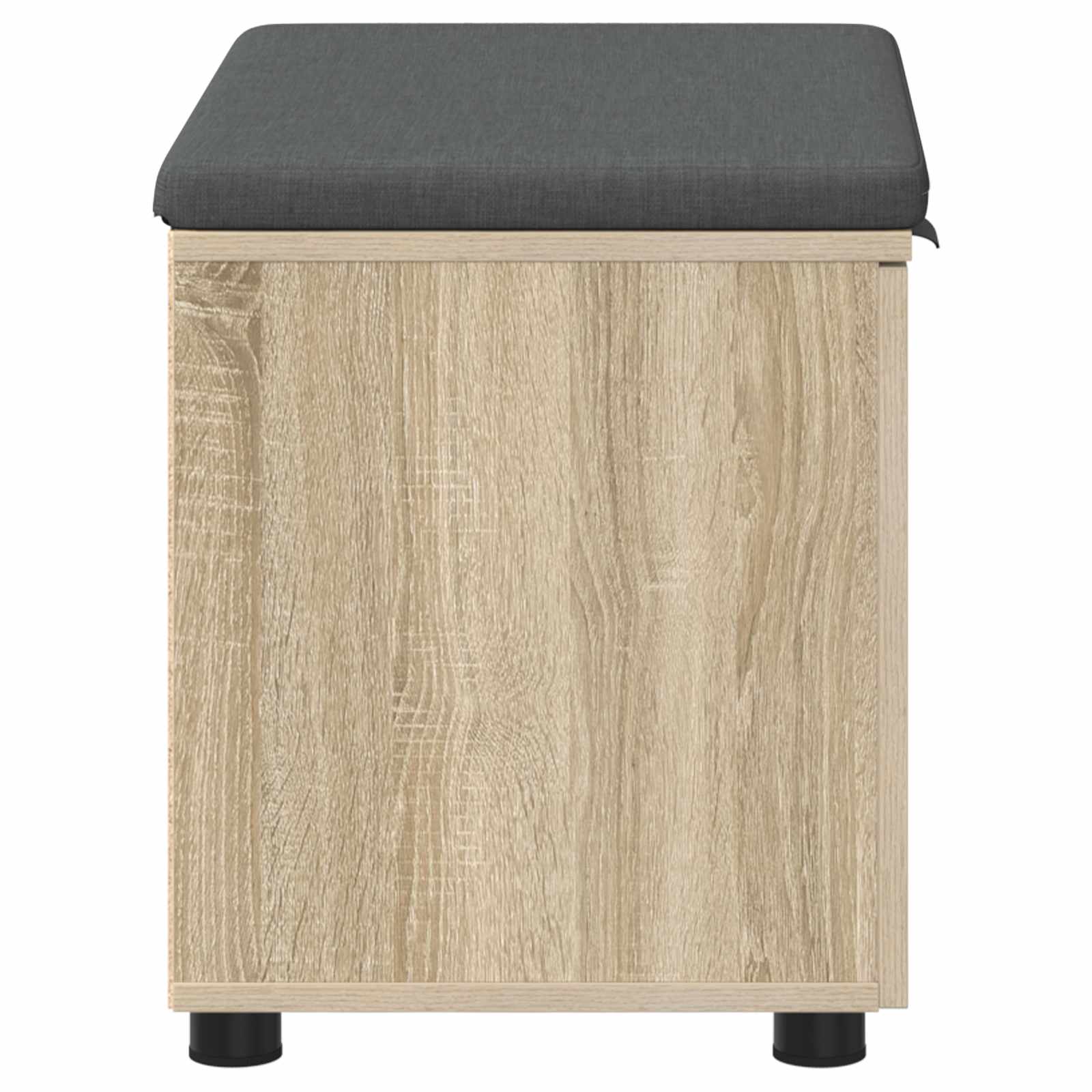 Halbank met kussen met plank Sonoma Eiken 60 x 38 x 46 cm