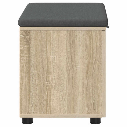 Halbank met kussen met plank Sonoma Eiken 60 x 38 x 46 cm