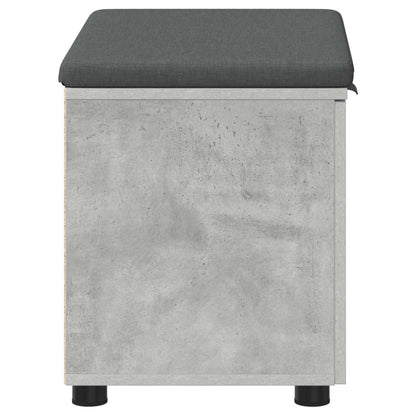 Halbank met kussen met opslag Beton Grijs 60 x 38 x 46 cm