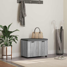 Halbank met kussen met opslag Grijs Sonoma 60 x 38 x 46 cm