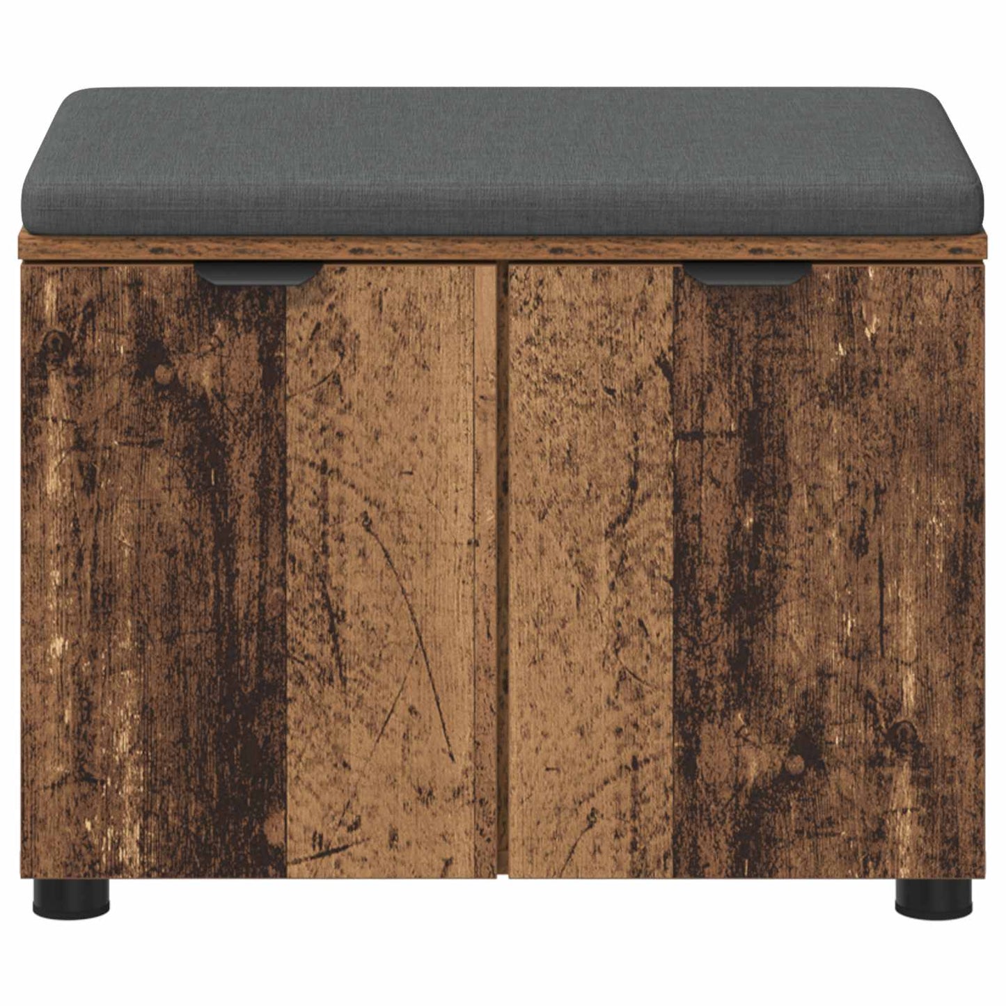 Halbank met kussen met opslag Oudhout 60 x 38 x 46 cm