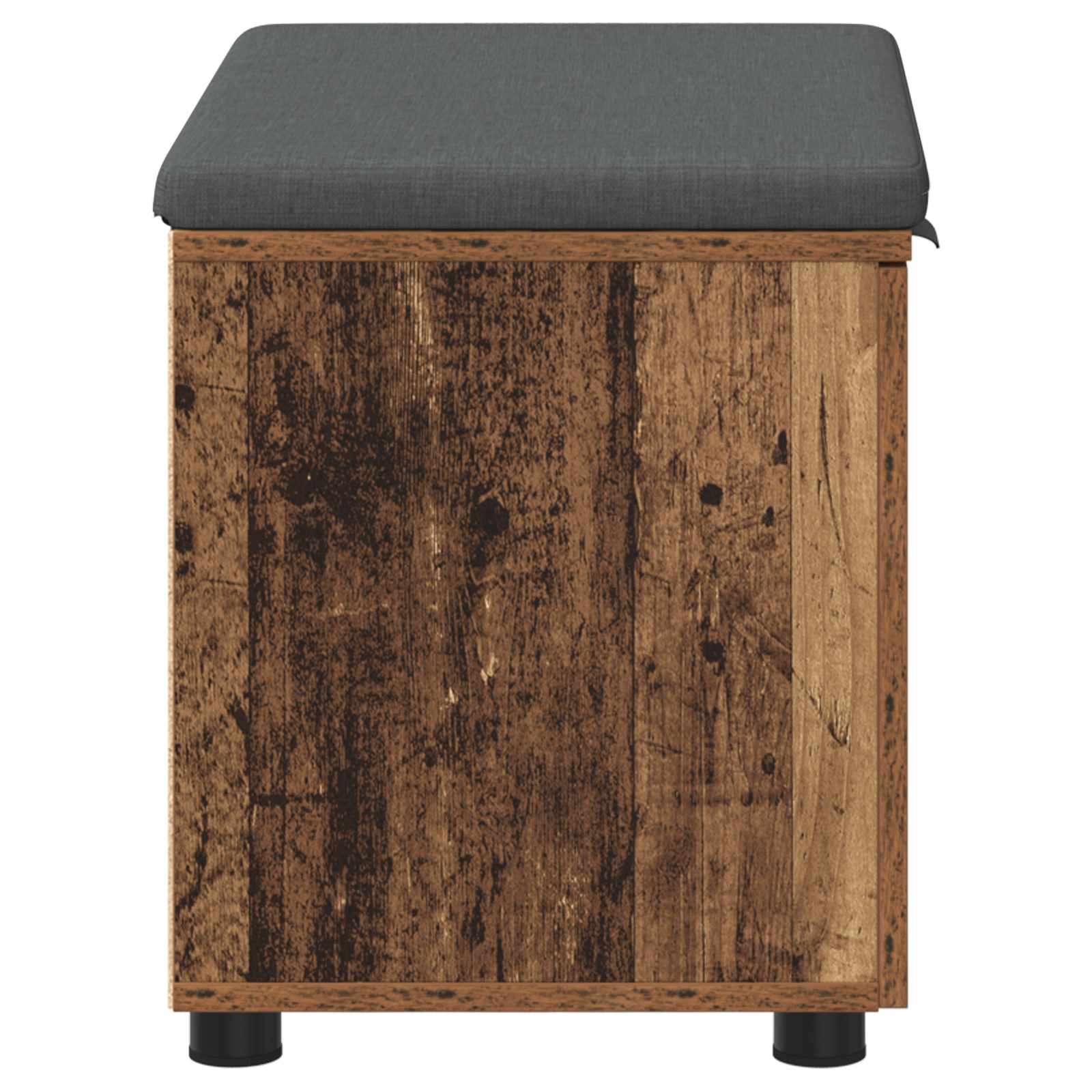 Halbank met kussen met opslag Oudhout 60 x 38 x 46 cm