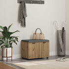 Halbank 60x38x46 cm Artisan Eik met kussen