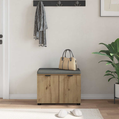 Halbank met kussen met opslag Artisan Eiken 60 x 38 x 46 cm