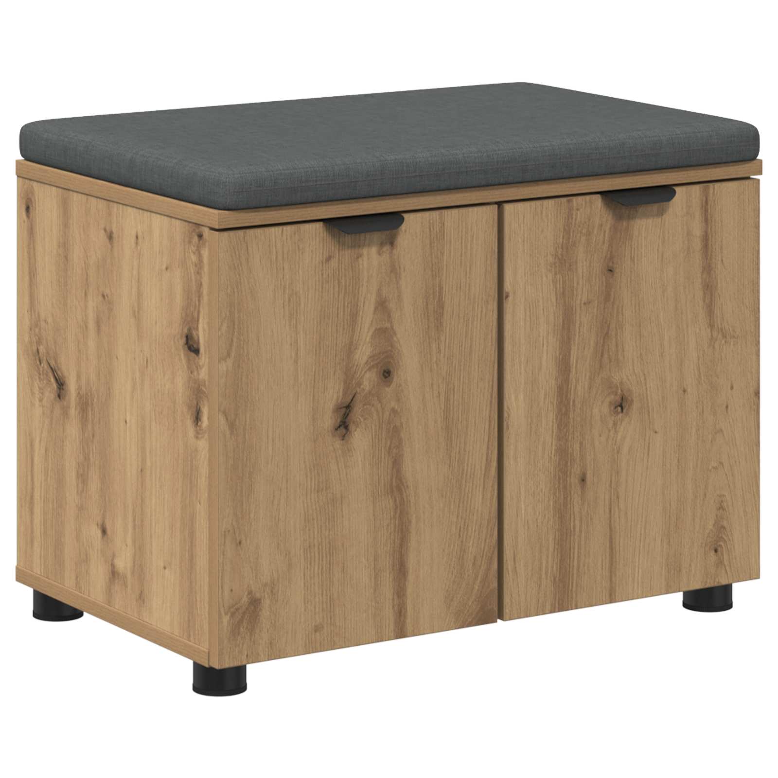 Halbank met kussen met opslag Artisan Eiken 60 x 38 x 46 cm